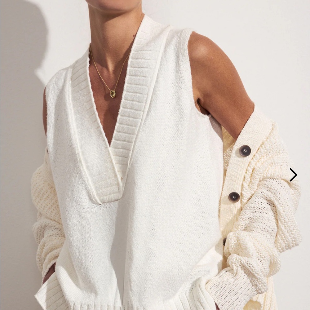 Brochu Walker Celia tank sweater XS white